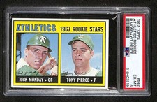 1967 Topps #542 Rick Monday/Tony Pierce Rookie Stars PSA 6 EXMT C104772