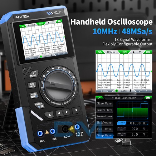 FNIRSI 2C23T / 2C53T DST-210 Handheld Oscilloscope Multimeter Signal Generator - Picture 28 of 60