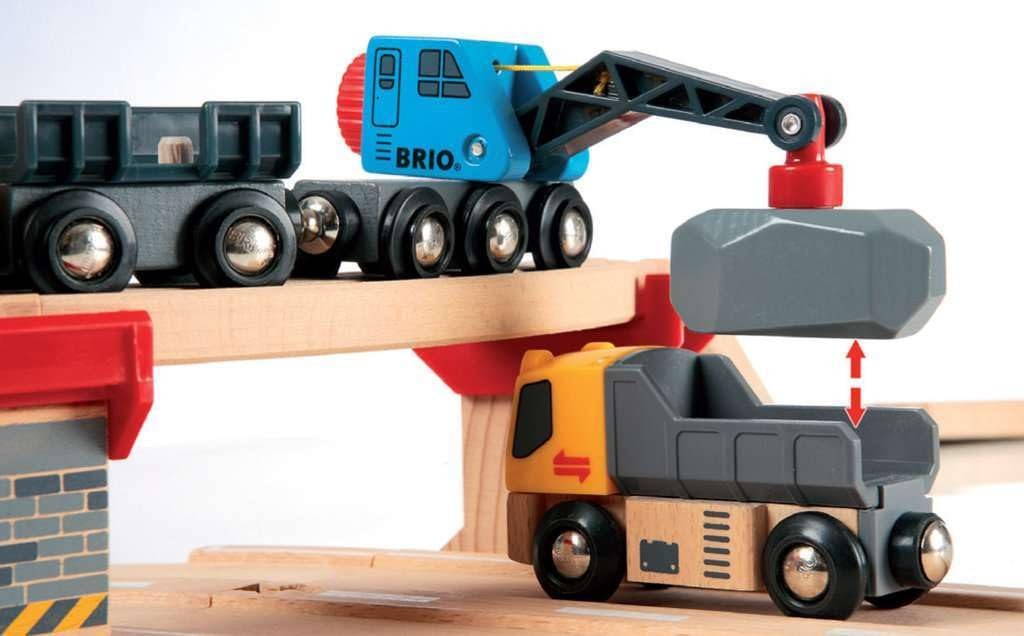 BRIO 33210 Rail & Road Loading Train Set for sale online | eBay