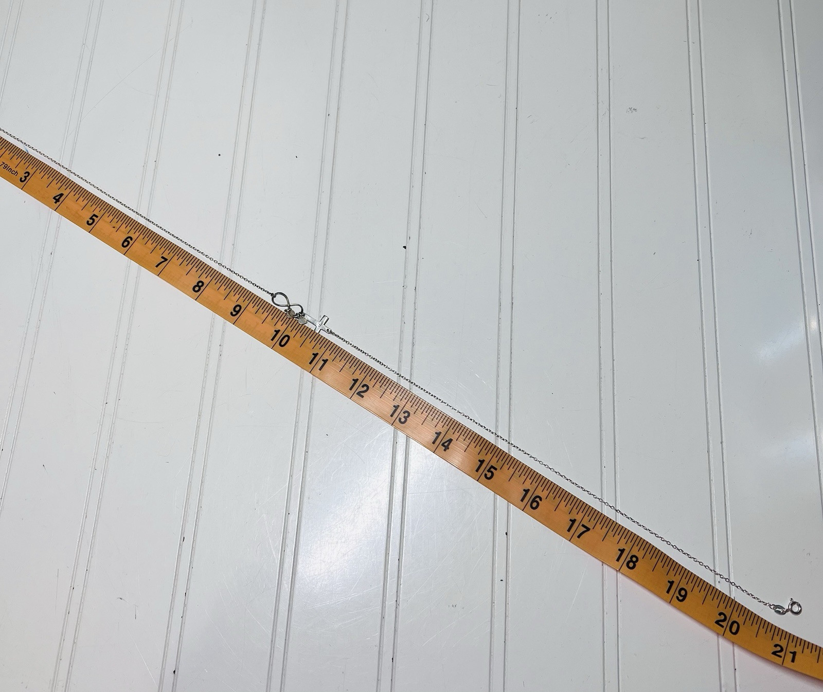 Solid 925 Sterling Silver  Infinity Cross Necklac… - image 8