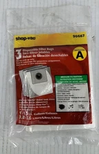Shop-Vac 9066700 Genuine 1.5-Gallon All Around Collection Bag, 3 Per Pack, 1 Pac