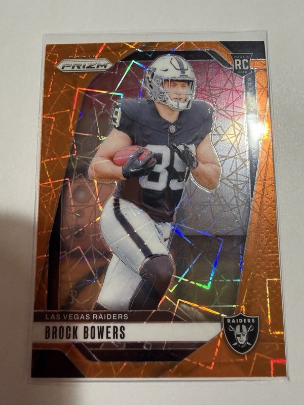 2024 Panini Prizm - Rookies Brock Bowers #315 Lazer Prizm (RC)