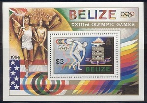Belize - 1984 MNH Olympics Souvenir sheet 721 cv 4.25