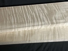 Curly Maple 1.25x6.5x24" Tiger S4S Lumber Wood Matching SET 115