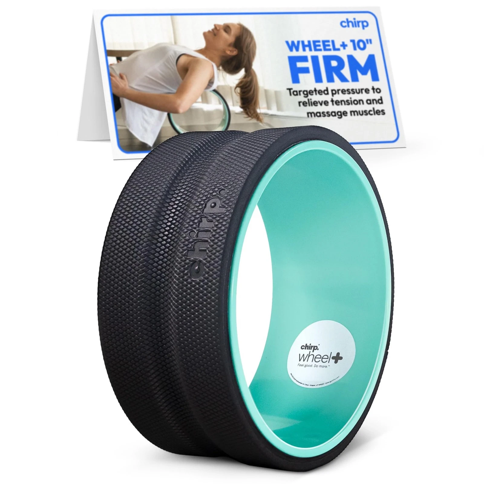 Chirp Wheel Foam Roller – Targeted Back Neck Relief, Lumbar Spine Stretcher,...