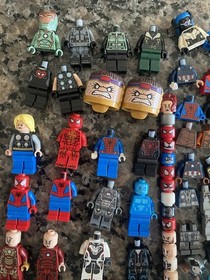 Lego Marvel Minifigures Bulk Parts Lot 76088 76048 Iron Man 76018 76019 Spider