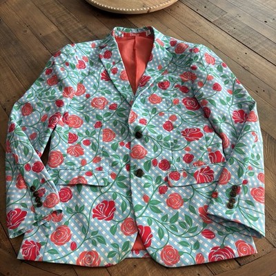NWOT $139 SHINESTY The Win By A Rose Kentucky Derby Roses Suit Jacket Men 38 NEW
