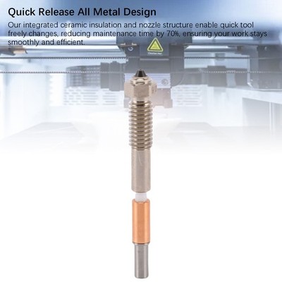 Neu 2pcs 3D-Drucker Integrierter Düsenersatz Für QIDI PLUS 4 Quick Release Bimet