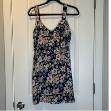 GAP Navy and Pink Floral Mini Dress size Mefium