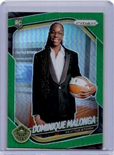 2025 Panini Prizm WNBA #144 Dominique Malonga Green Prizms