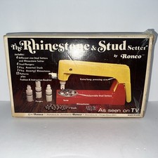 Vintage 1973 Ronco The Rhinestone  Stud Setter Bedazzler W/ Box Collector Item