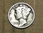 1941   P    MERCURY  SILVER   ACTUAL  COIN                           90116200-06
