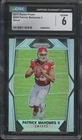 2017 Panini Prizm Silver #269 Patrick Mahomes II RC Rookie EX-NM CGC 6