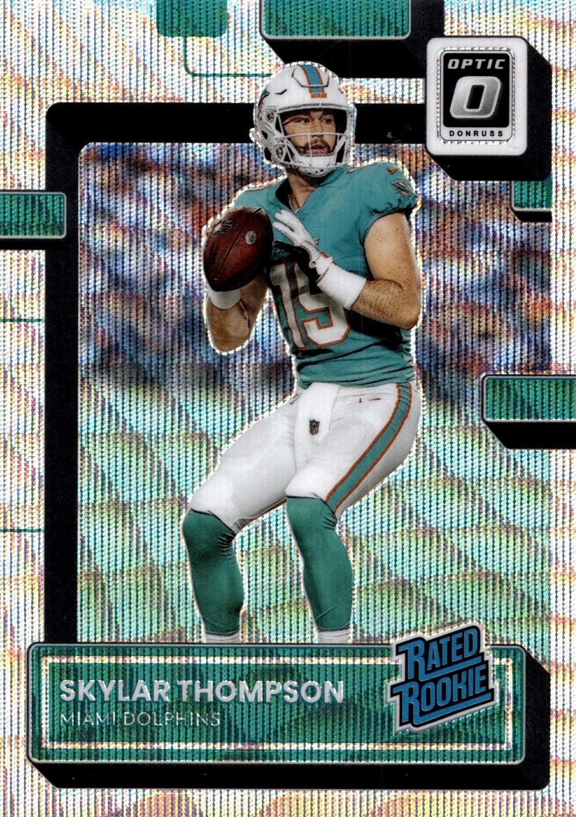 2022 Panini Donruss Optic Premium Wave Holo Prizm RC /300 #276 Skylar Thompson