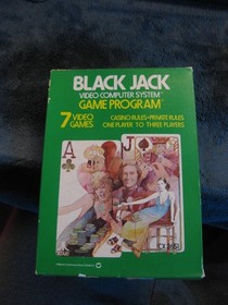Blackjack Atari 2600 Complete In Box CIB