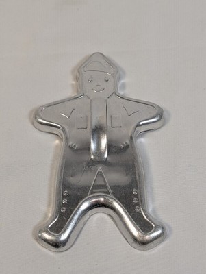 Vintage Ginger Bread Man Aluminum Cookie Cutter Christmas