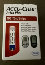 Accu-Chek 50 Blood Glucose Test Strips Brand New Sealed Expires 10/31/2026