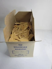 Rare Box Of 500 Bob's Big Boy Burger Picks, disposable Paddle Skewer w/ Logo Vtg