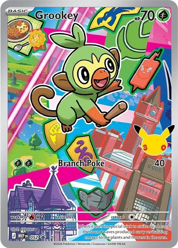 Grookey 052 Promo ME: Mega Evolution Promo Pokemon Holo NM