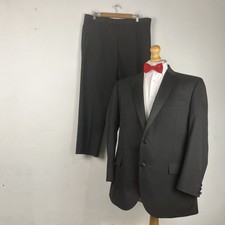Marks & Spencer Tuxedo Dinner Suit 2 Piece Men's Black 44S Jacket 38W 29L M&S