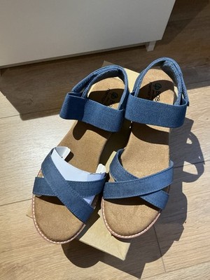 Skechers Bobs Desert Kiss Sandalen Blau Gr. 41 Neu 