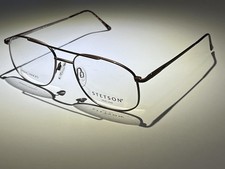 Stetson Eyeglass Frames XL-4 Zyloware 194 Metal Rim Pilot W/ Demo Lenses Korea