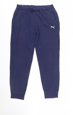 Puma Jogginghose Herren Blau L Regular Fit Gummibund