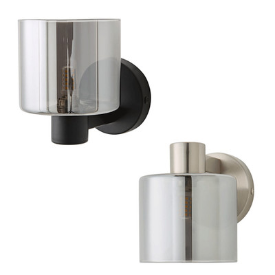 Wand Leuchte Rauchglas Schirme Wandleuchte Wohnzimmer Schlafzimmer Leselampen