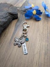 Personalized Butterfly Keychain / Purse Bag Charm / Butterfly Gift