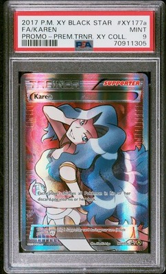 Fa/Karen Pokemon Xy Black Star Promo XY177a NM PSA 9 | eBay
