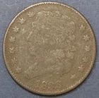 Photo of a 1833-P Half Cent from an eBay listing that sold on Jul 16, 2026