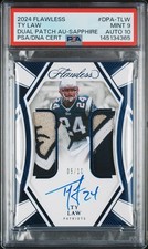 2024 PANINI FLAWLESS TY LAW DUAL PATCH AUTO SAPPHIRE /10