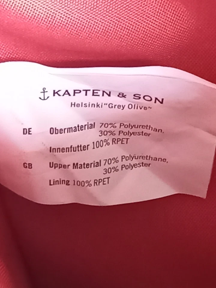 KAPTEN & SON Rucksack, grey/olive (grau/ olive), 26l, mit Laptopfach, gute Ware - Bild 3 von 4