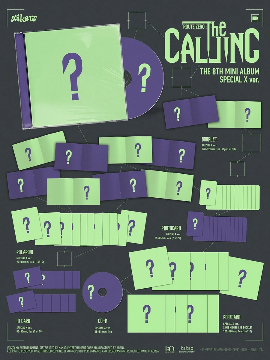 XIKERS ROUTE ZERO:THE CALLING 8th Mini Album SPECIAL X 10 Ver SET/10 CD OFFICIAL