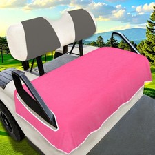 Universal Golf Cart Seat Covers for 2/4-Seater, Microfiber Towel Blanket, Keeps