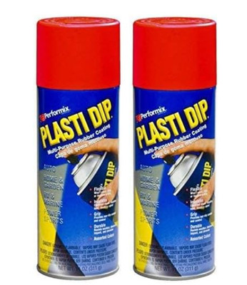 Plasti Dip Mulit-Purpose Rubber Coating Spray RED 11oz Aerosol-2 PACK