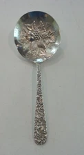 S. Kirk & Son REPOUSSE Sterling Silver 5.25" Berry Spoon, No Monogram