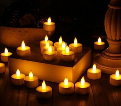 4er Set LED Leuchten - Fake Flamme Kerze - inkl. Batterien