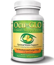 Ocu Glo Vision Supplement for Medium/Large Dogs over 11lbs 90 Gel Caps
