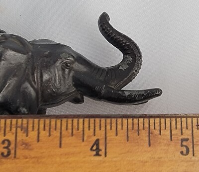 RARE VINTAGE 1930's FIGURAL ELEPHANT LIFT ARM CIGARETTE LIGHTER