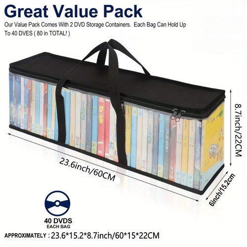 10 PCS CD Storage Bags Transparent PVC DVD Storage Cases Water Resistant Holder - Picture 2 of 7
