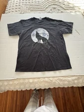 Port And Company Howl At The Moon Black T Shirt L