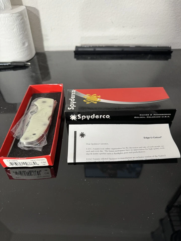 Spyderco Native 5 Moonglow - C41MP5 - 2013 EDC Forum Sprint Run - Raro Foto 2 de 4