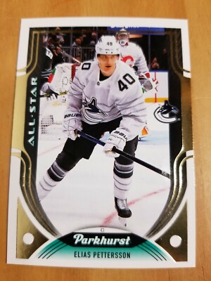 Elias Pettersson 2020-21 Parkhurst Gold Foil #228 SP! Takes 1000 bases to get 1!