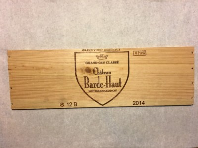 1 Rare Wine Wood Panel Château Barde Haut Vintage CRATE BOX SIDE 4/18 ...