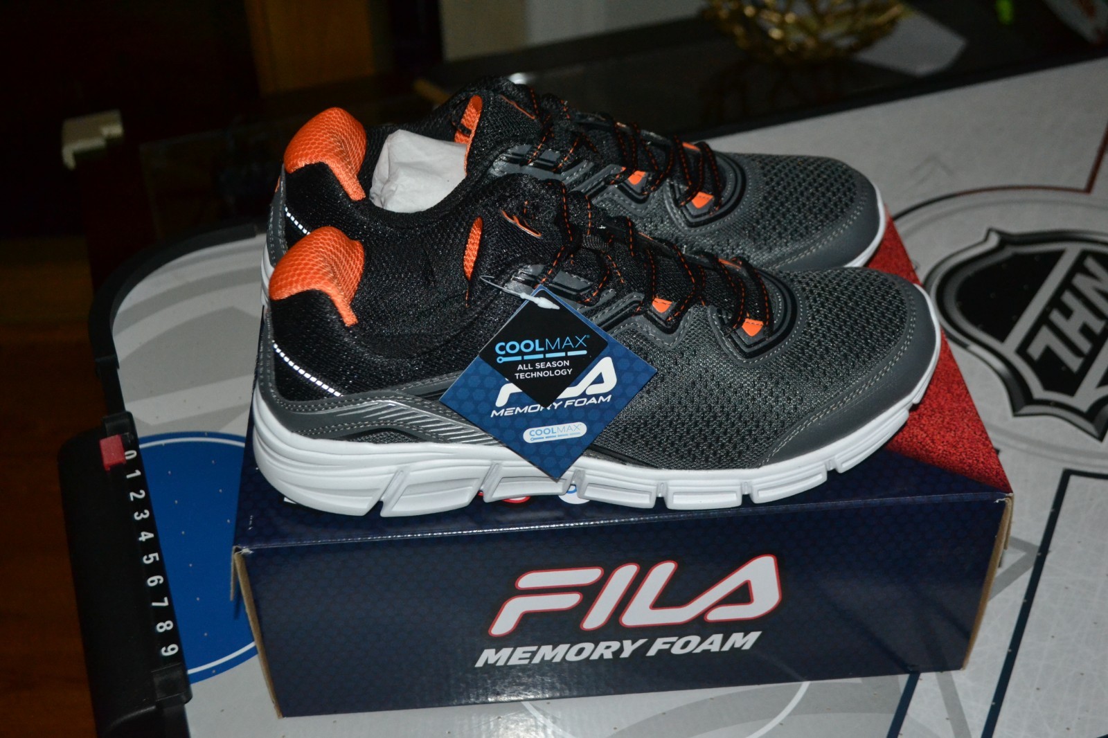 memory foam running shoes fila