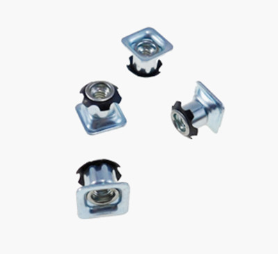 4 Pack Threaded Star Type 3/4''(OD) Square Tubing Insert 1/4-20 Threads  S71-244