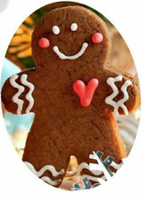 Christmas gingerbread man cookie biscuit cutter 2x stainless steel 3 inch 80mm