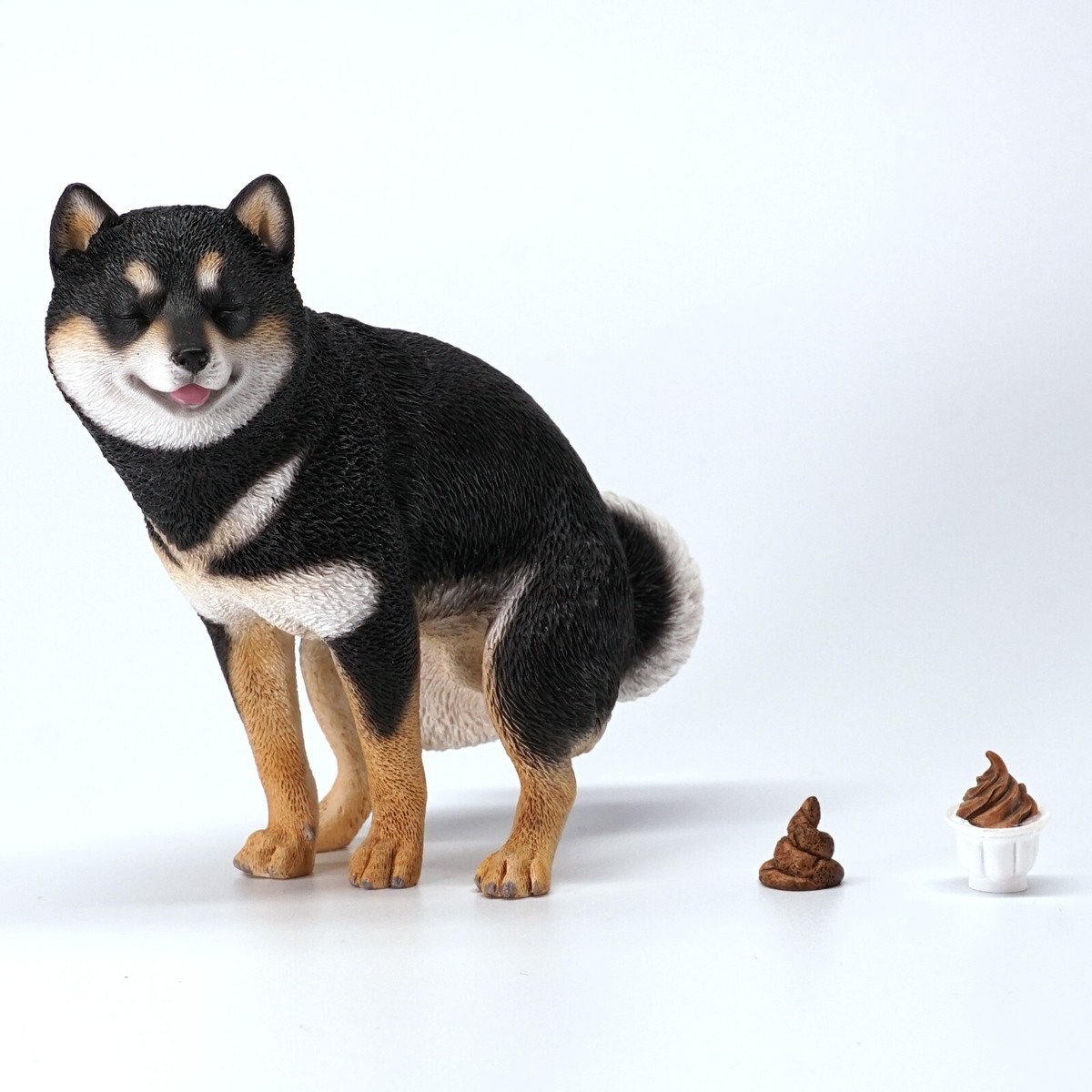 いし犬 JXK 1/6 Shiba Inu is pooping funny dog statue gift for dog