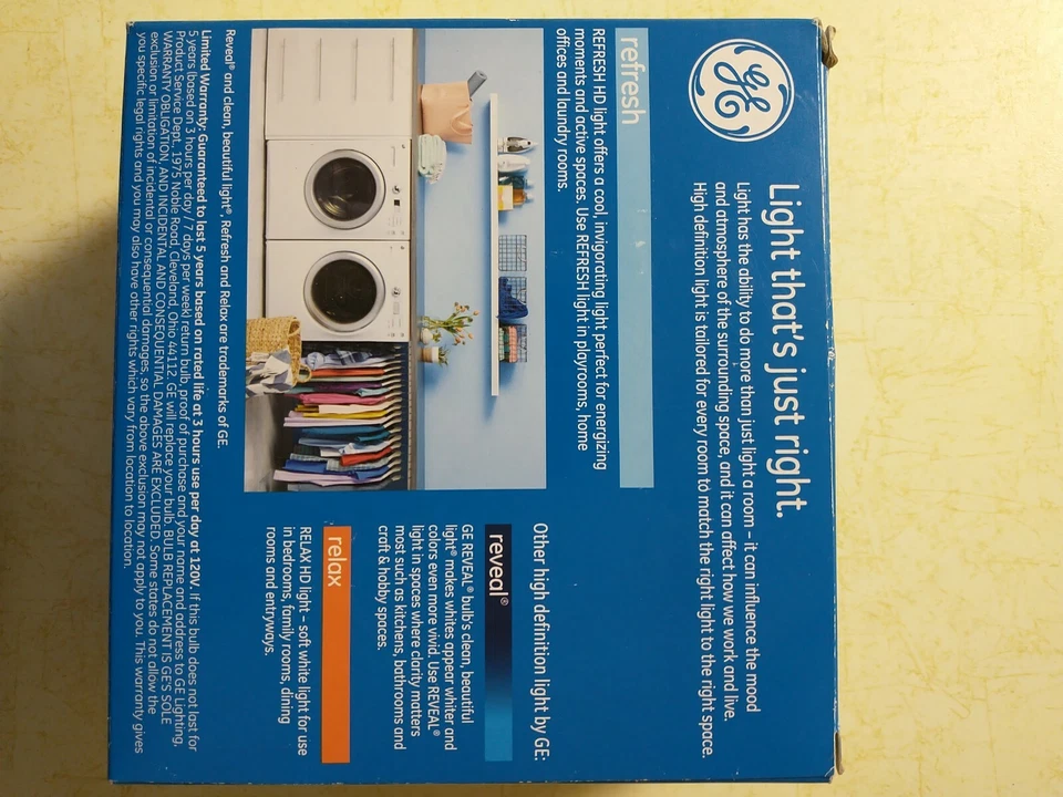 GE  2 PK Refresh HD Light Daylight LED A21 75w 15w Dimmable Bulb 98571 - Image 2 of 3